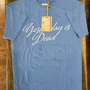 Yesterday Is Dead Blue/Silver Men's T-Shirt
